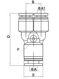 Grey White Reducer Y Polymer Push In Fittings, Composite Pneumatic Fittings, Plastic Air Fittings, one touch tube fittings, Pneumatic Fitting, Nickel Plated Brass Push in Fittings, pneumatic accessories.